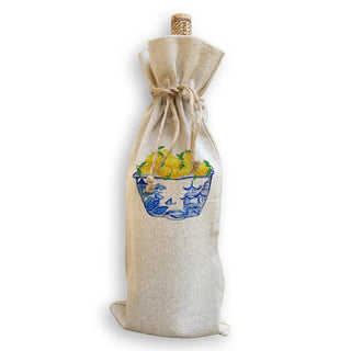 wine bag with lemons