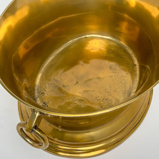 Antique Brass Champagne Bucket with Ring Handles, 2