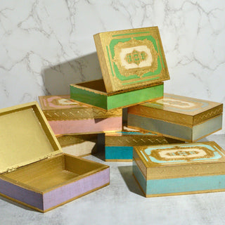 Florentine Carved Wood 5" x 7" Box Jewelry/Keepsake Box