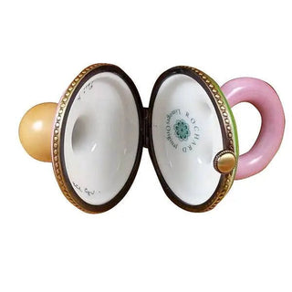 Pacifier w/Rabbits Pink
