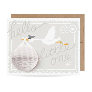 Pop-up Card - Stork - New Baby