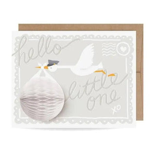 Pop-up Card - Stork - New Baby