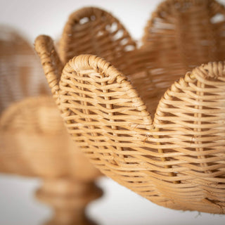 RATTAN PEDESTAL TRAYS