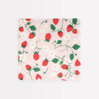Strawberry Pattern Napkins