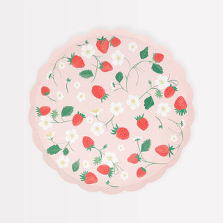 Strawberry Pattern Plates