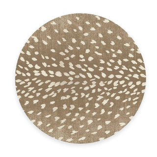 Tan Antelope Linen Placemats: Rectangular- Set of 4