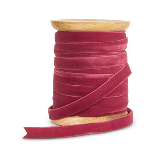 0.5" X 10 Yds Spool of Plum Velvet Ribbon