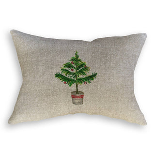 Christmas Tree In Pot: Natural Guest Towel / -