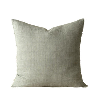 Lina Linen Pillow Flint Grey 24x24