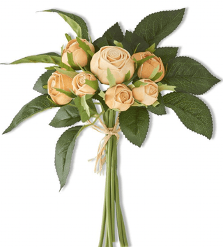 Home Accents 10" Real Touch Cabbage Rose Bundle