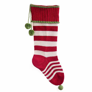 Candy Striped Rib-Cuff Stocking