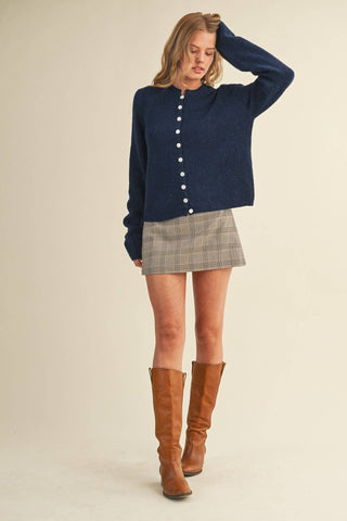 M MARLED KNIT SWEATER CARDIGAN MSW11248: MOCHA / M