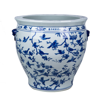 Flock of Birds Porcelain Planter