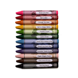 12 Beeswax Crayons – Non-Toxic, Kid-Friendly Design