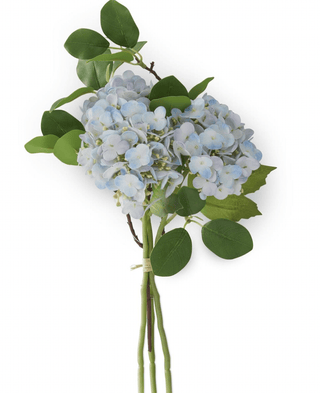 12" Real Touch Hydrangea Bundle (4 Stem)