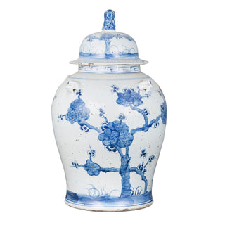 Vintage Plum Blossom Temple Jar