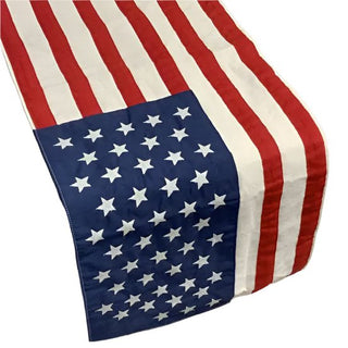 13" x 72" Canvas 1912 American Flag Runner, 48 Stars, Red-Blue