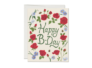 Blooming Roses Birthday Greeting Card