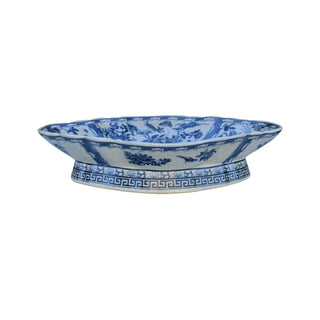 13" Blue & White Plate