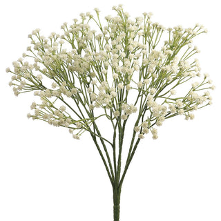15" Baby's Breath Bush Cream