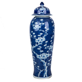 Blue Plum Tree Tall Jar