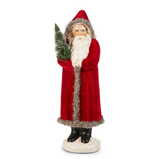 17" Red Velvet Santa