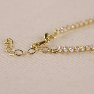 18k Gold Filled 4mm Marquise Tennis Bracelet