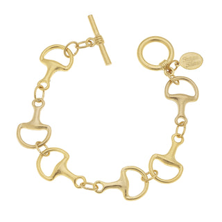 Gold Horse Bit Bracelet