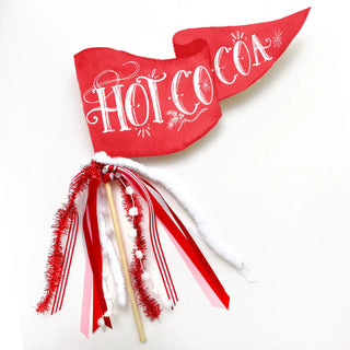 Hot Cocoa Christmas Party Pennant