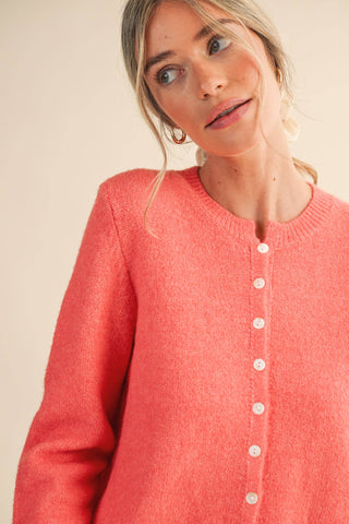 S MARLED KNIT SWEATER CARDIGAN MSW11248: MOCHA / S