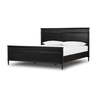Toulouse Bed - Distressed Black - Queen
