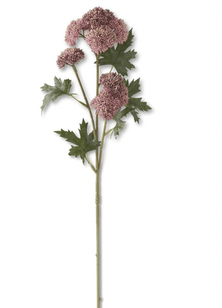 28" Pink Sedum Stem
