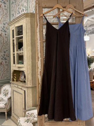 Italian Linen Maxi Slip Dress