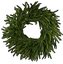 33" SKINNY PINE WREATH