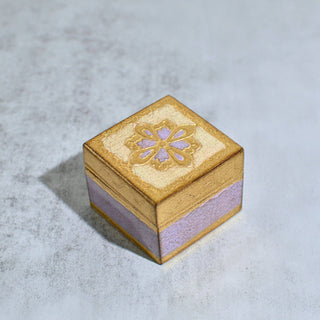 Florentine Carved 2" Mini Wood Box with Lid, Ring Box