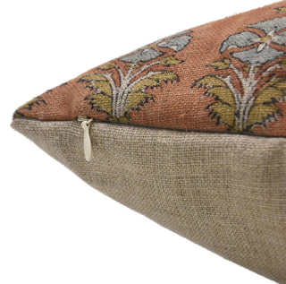 Mor Mukut Linen (One Side) Print Pillow-22X22