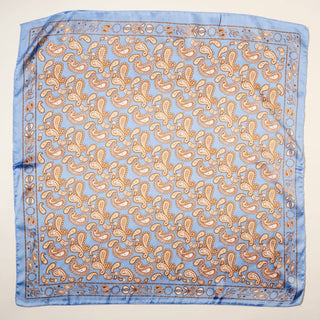 Elegant Paisley Soft Scarf | Timeless Silk-Feel Polyester Bandana: Camel / One / 5DR98090