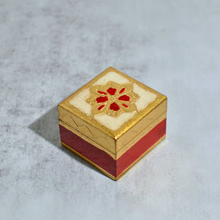 Florentine Carved 2" Mini Wood Box with Lid, Ring Box