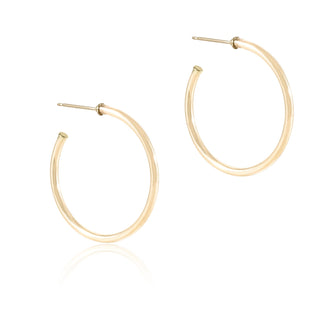 ENewton | 1.25" Round Gold Post Hoop