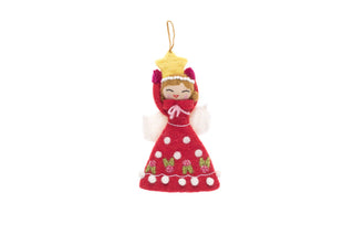 Angel Ornament - Joy: Red