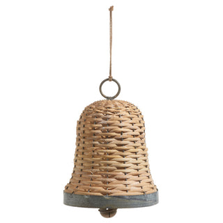 10" BASKETWEAVE BELL ORNAMENT