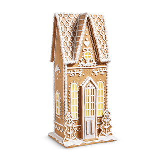 LIghted Gingerbread House