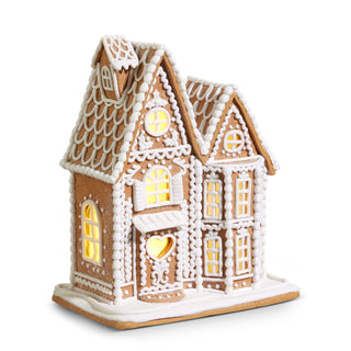 Lighted Gingerbread House