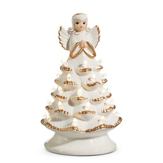 13" LIGHTED VINTAGE ANGEL TREE