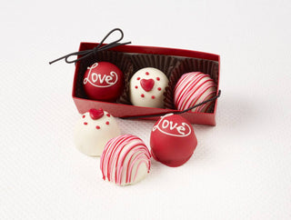 4.5 oz 3 pc Fudge Love Truffle (Hearts)