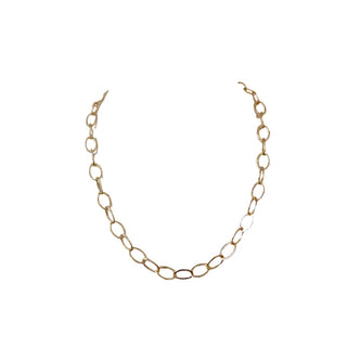 Eve Large Oval Gold Filled Necklace