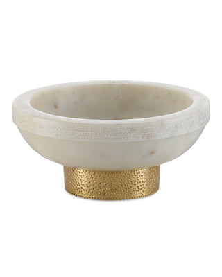 Valor Small White Marble Bowl