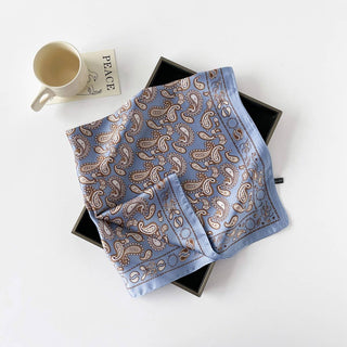 Paisley Satin Square Scarf – Yellow