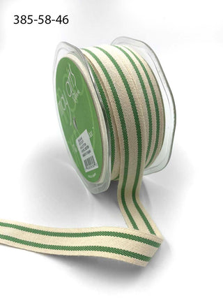 Cotton Blend Double Stripe Ribbon