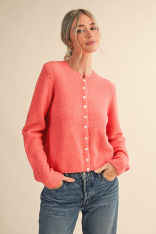 S MARLED KNIT SWEATER CARDIGAN MSW11248: MOCHA / S